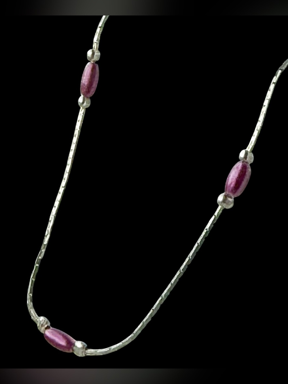 Vintage Monet Minimalist Station Necklace - Picture 2 of 10